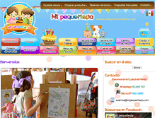 Tablet Screenshot of mipequefiesta.com